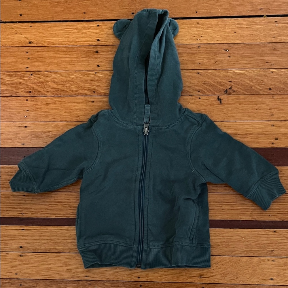 Hanna Andersson Forest Green Kids Hoodie